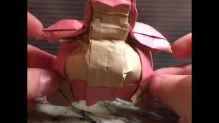 Origami Pokemon go Snorlax demo [upl. by Eelek286]