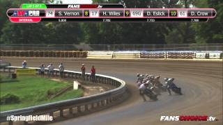 2015 Springfield Mile II – Heat Races – AMA Pro Flat Track [upl. by Jelle279]