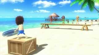 Wii Party U Minigame Showcase  Summer RingersTube Tosser 1 vs Rivals [upl. by Eadrahc107]