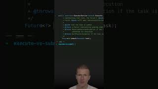 ExecutorService execute vs submit java shorts coding airhacks [upl. by Skcirdnek831]