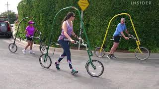 GlideCycle Weightless Run Bike with 11 Million Viral Views Allows People With Injuries to Run [upl. by Bannister161]