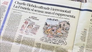 Terramoto em Itália A quotréplicaquot do Charlie Hebdo [upl. by Une730]