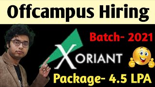 Xoriant hiring 2021 Batch  Salary 45 LPA  Associate Software Engineer  Full Details  Jobs Adda [upl. by Inaniel]