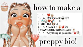 how to make a preppy bio in zepeto  ZEPETO  💗🌴 [upl. by Joey]