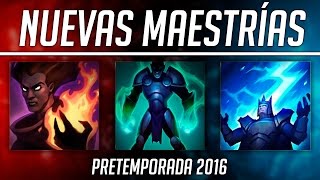 Cambios en Maestrías  Pretemporada 2016  League of Legends [upl. by Sueahccaz]