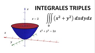 INTEGRALES TRIPLES II PARABOLOIDE CIRCULAR COORDENADAS CILINDRICAS [upl. by Wivinia]