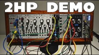 2HP Demo  Pluck Arp Euclid TM Tune  Patches amp Racks [upl. by Anaiad]