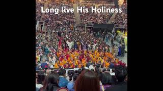 New York Tibetan students offered Tashi Shok song to His Holiness The Dalai Lama on Tenshug day [upl. by Eerej]