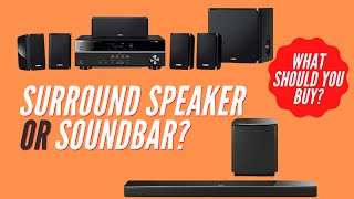 Soundbars vs Surround Sound Speakers Which is Best for You 51 surround sound vs soundbar [upl. by Aicxela]