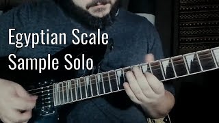 Egyptian Scale  Phrygian Dominant Solo Sample [upl. by Annayram]