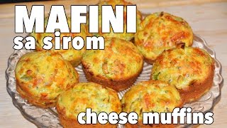 Recept SLANI MAFINI sa sirom Kako spremiti domaći mafin [upl. by Lanevuj]