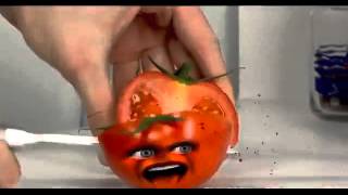 Annoying Orange DeathKnife Attack Tomato [upl. by Bradeord295]