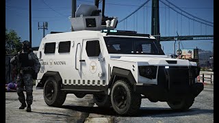 🔴 GTA 5 POLICIA  Guardia Nacional NUEVO BLINDADO  TheAxelGamer [upl. by Anawait]