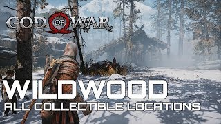 God Of War 100 Collectible Guide WILDWOODS [upl. by Wershba]