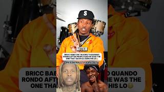 Bricc Baby On Talking To Quando Rondo After ￼He Allegedly Gave Lil Durk… briccbaby quandorondo [upl. by Yemiaj]