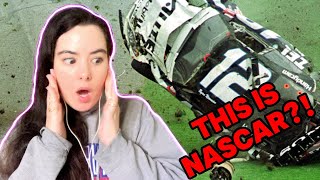 Girl FIRST TIME Watching Nascar CRASHES REACTION [upl. by Selfridge188]