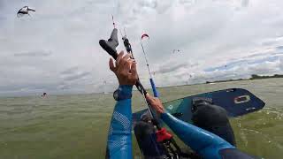 4K kitesurfing progress Workum 14 juli 20242 [upl. by Tedra]