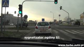 04 SIERADZ Sygnalizator ogólny S1 Egzamin praktyczny WORD Sieradz  Łódź z SK TURBO [upl. by Kuehnel]