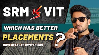 SRM VS VIT Vellore Comparison Review 2022  Which is Better   Placement wise [upl. by Konikow]