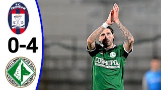 Crotone vs Avellino 04 Gol di Dimitris Sounas tutti i goal e gli highlights estesi [upl. by Anaxor]