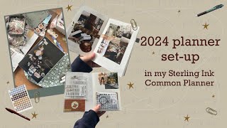 Sterling Ink Common Planner  Set up for 2024 [upl. by Aciretal]