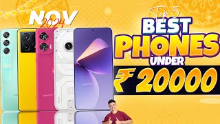 Top 5 Best Smartphone Under 20000 in November 2024  Best AllRounder Phone Under 20K [upl. by Chicoine]