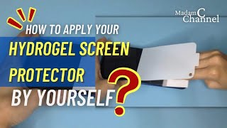 How to Install Hydrogel Screen Protector on your phone Step by step guide [upl. by Aicilak]