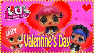 LOL Surprise Dolls Valentines Day Fun and Shopping with MC Swag Cherry and Midnight [upl. by Enelram]