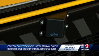 New radar system to detect pedestrians around under and inside school buses in Central Florida [upl. by Millford]