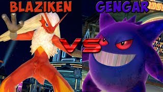 Pokken tournament  Blaziken vs Gengar [upl. by Reinhardt]