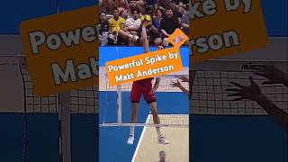 Powerful Spike Matt Anderson 🇱🇷 volleyball sports volleyballworld volley [upl. by Natsyrt289]