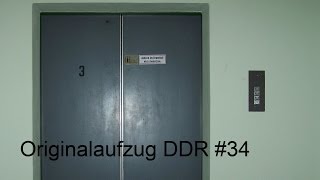 Originalaufzug DDR341986Personenaufzug1600kg in HD 1080p [upl. by Einttirb259]