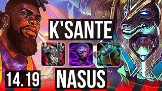 KSANTE vs NASUS TOP  4k comeback  EUW Master  1419 [upl. by Neu]