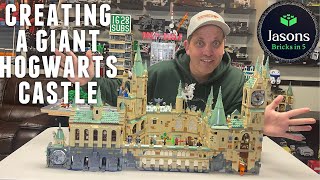 Combining Small Harry Potter Sets To Make One Large Hogwarts Castle [upl. by Giguere]