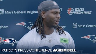 Jaheim Bell quotI love competitionquot  New England Patriots Press Conference [upl. by Herm685]