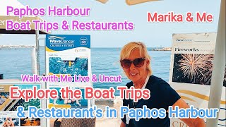 Paphos Harbour Boat Trips amp Restaurants [upl. by Ardnait]