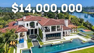 TOUR 14000000 LAKEFRONT MANSION  Secret Lives of the Super Rich [upl. by Marela]