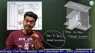 Steel Structure DrawingLecture1  Beam to Beam Framed Connection by Ashwini Sharma [upl. by Sirod932]