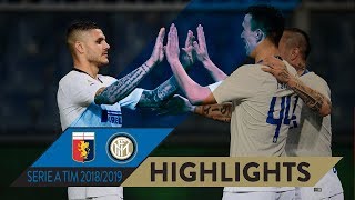 GENOA 04 INTER  HIGHLIGHTS  Gagliardini scores twice 123 Inter goals for Icardi [upl. by Phedra]