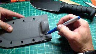 Custom Kydex Sheath Step By Step Tutorial [upl. by Lyndsey]