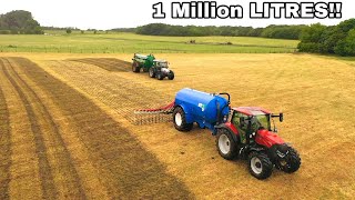 1 MILLION LITERS OF SLURRY STIRRED AND SPREADING IN 36 HOURS [upl. by Drahcir402]