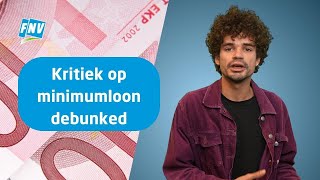 Kritiek op minimumloon debunked [upl. by Cila321]