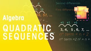 Quadratic Sequences nth Term  Algebra  Maths  FuseSchool [upl. by Gwendolyn]