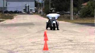 Motormans Motorcycle Safety Tip Slow Cone Weave Exercise [upl. by Pelagi863]