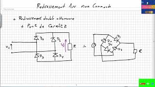 Redressement monophasé double alternance en pont de Graetz [upl. by Uziel]