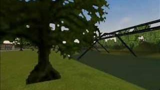 Schwebebahn TrainSim Monorail with crash [upl. by Mariandi743]