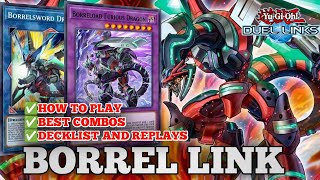 ROKKET BORREL LINK BEST DECK IN THE GAME Combo guideReplaysdecklistIN YUGIOH DUEL LINKS [upl. by Sandstrom]