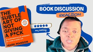 I Tried The Subtle Art Of Not Giving A Fck Book Review book reaction [upl. by Oicnedif298]