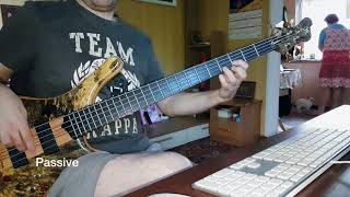 Mayones comodous 5 recording bass guitar in passive and active modes [upl. by Lim]