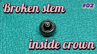 Broken stem inside crown [upl. by Deane]